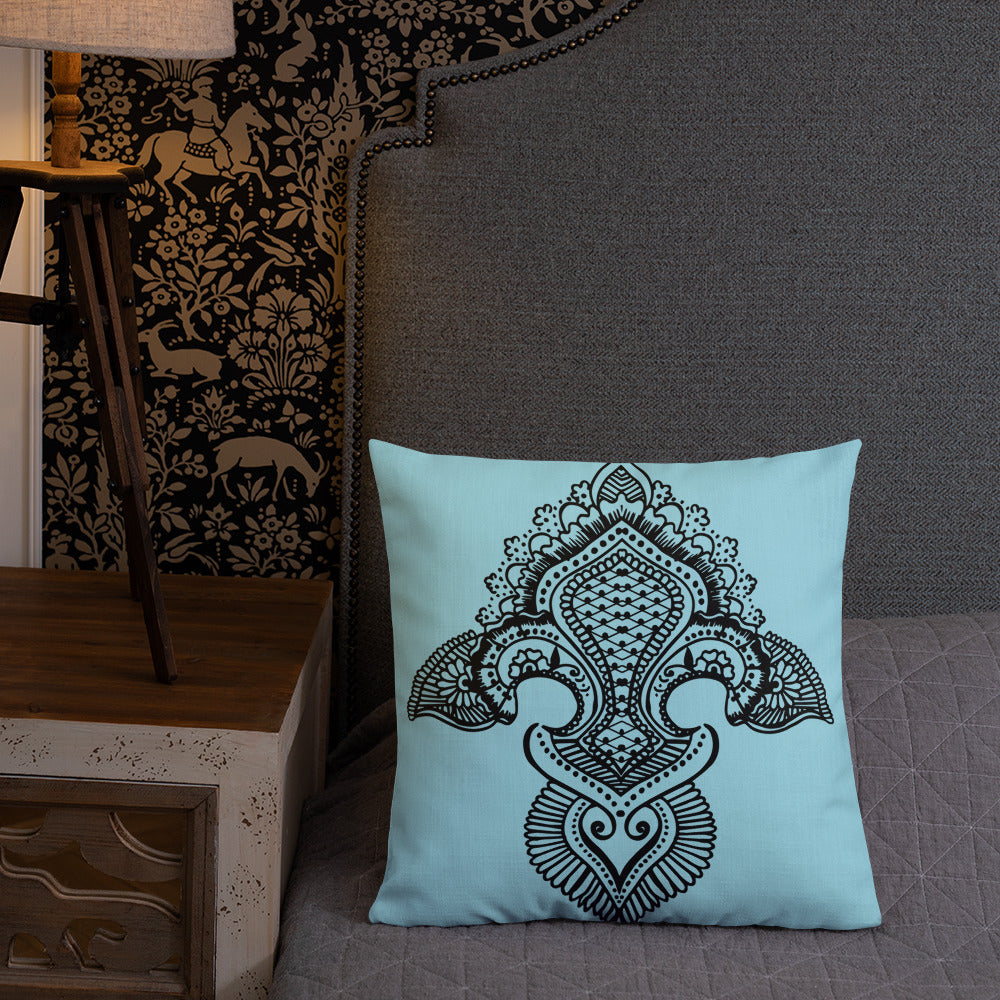 Fleur de lis print Premium Pillow g