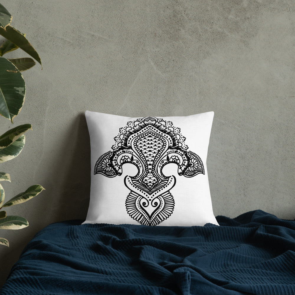 Fleur de lis print Premium Pillow