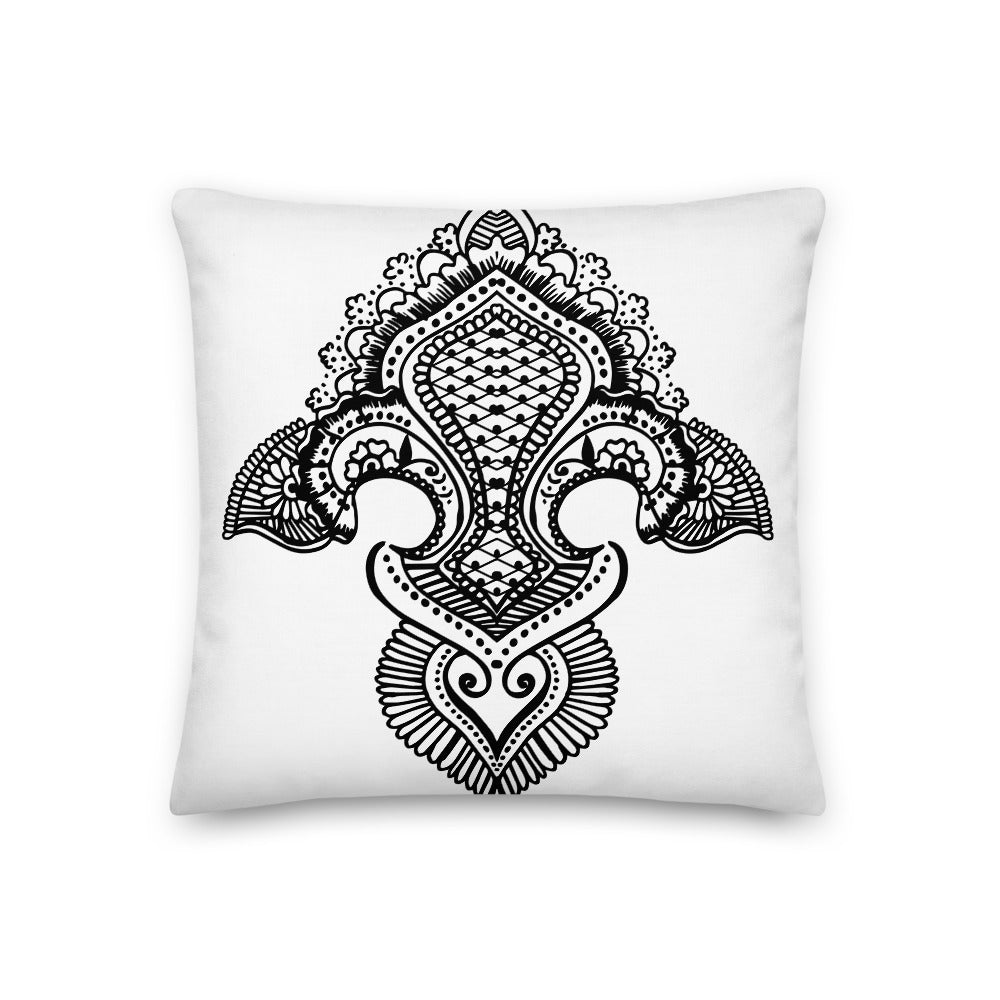 Fleur de lis print Premium Pillow