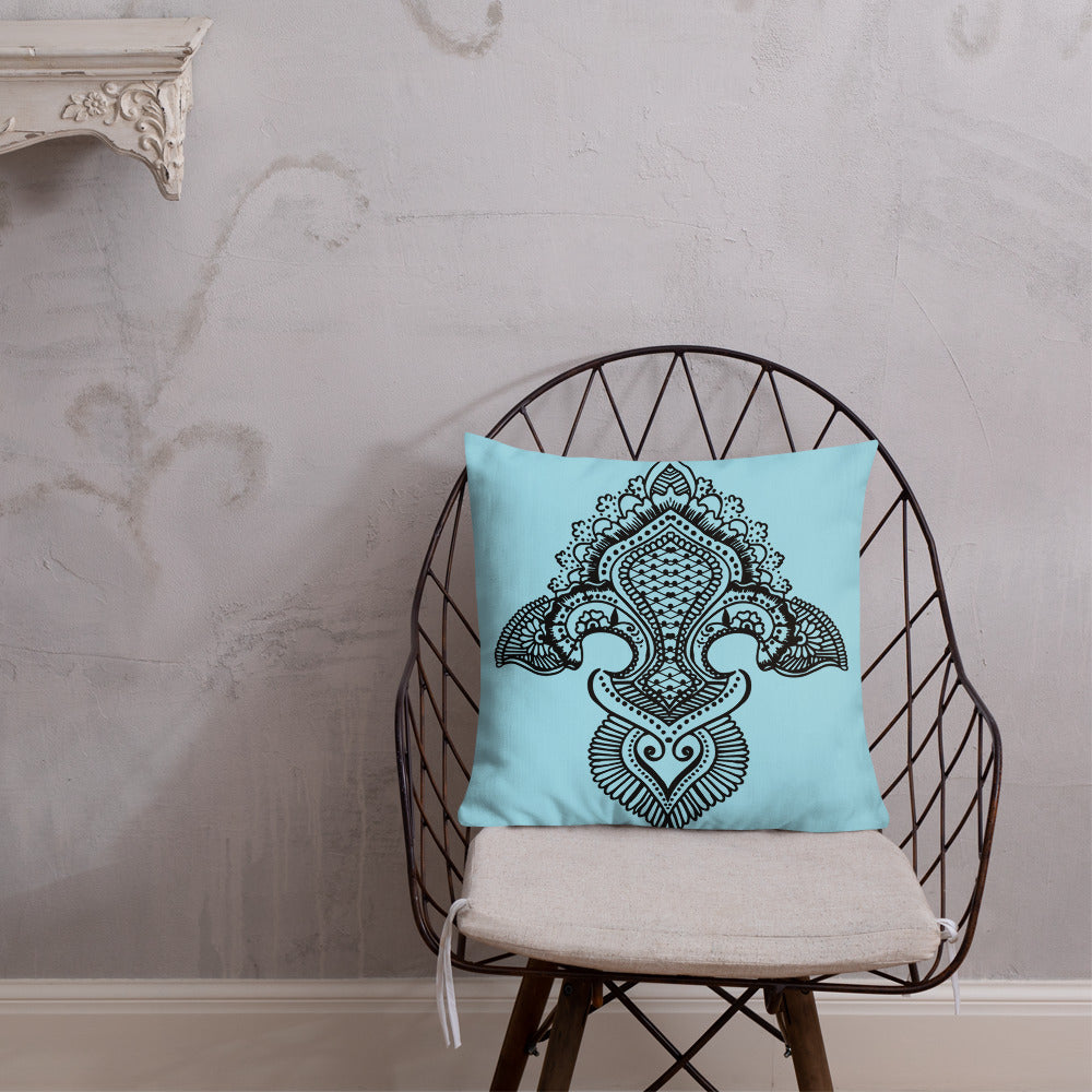 Fleur de lis print Premium Pillow g