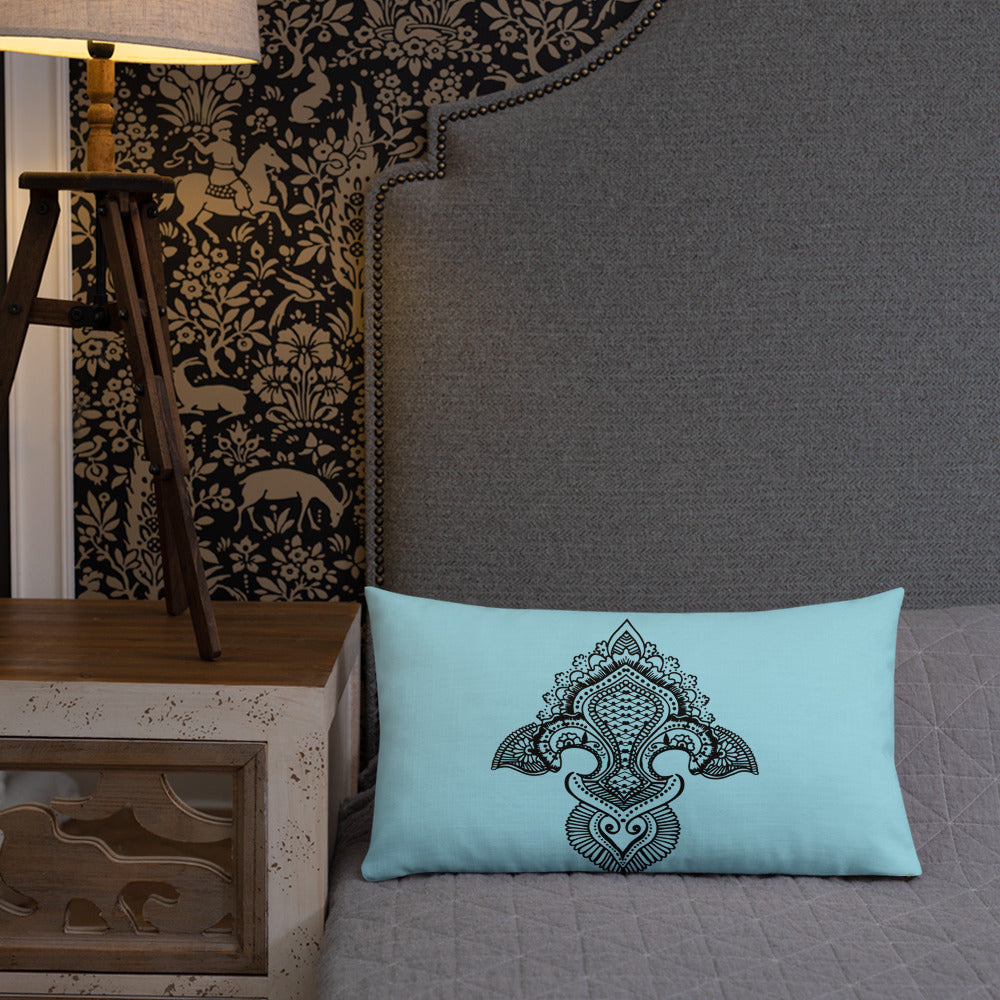 Fleur de lis print Premium Pillow g