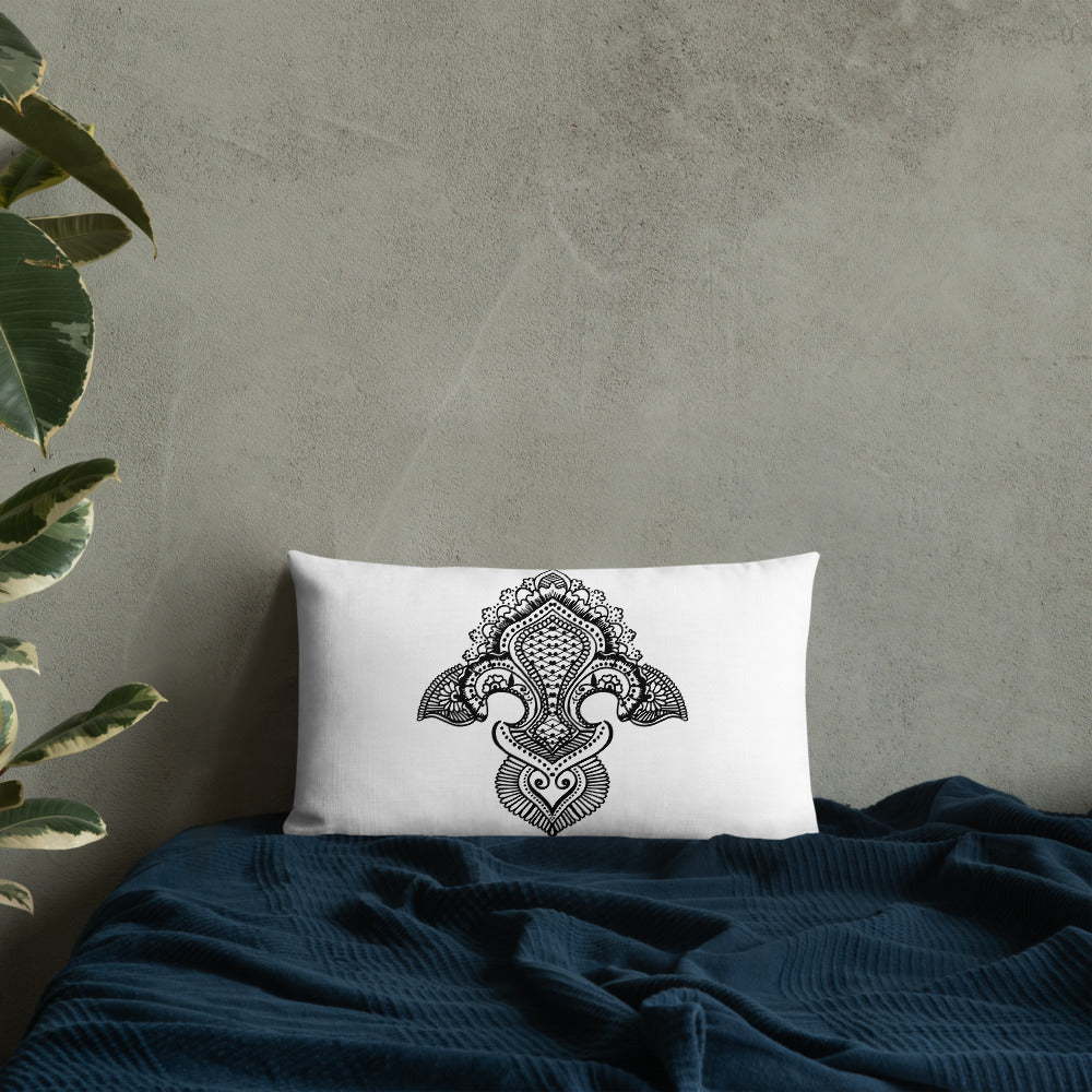 Fleur de lis print Premium Pillow