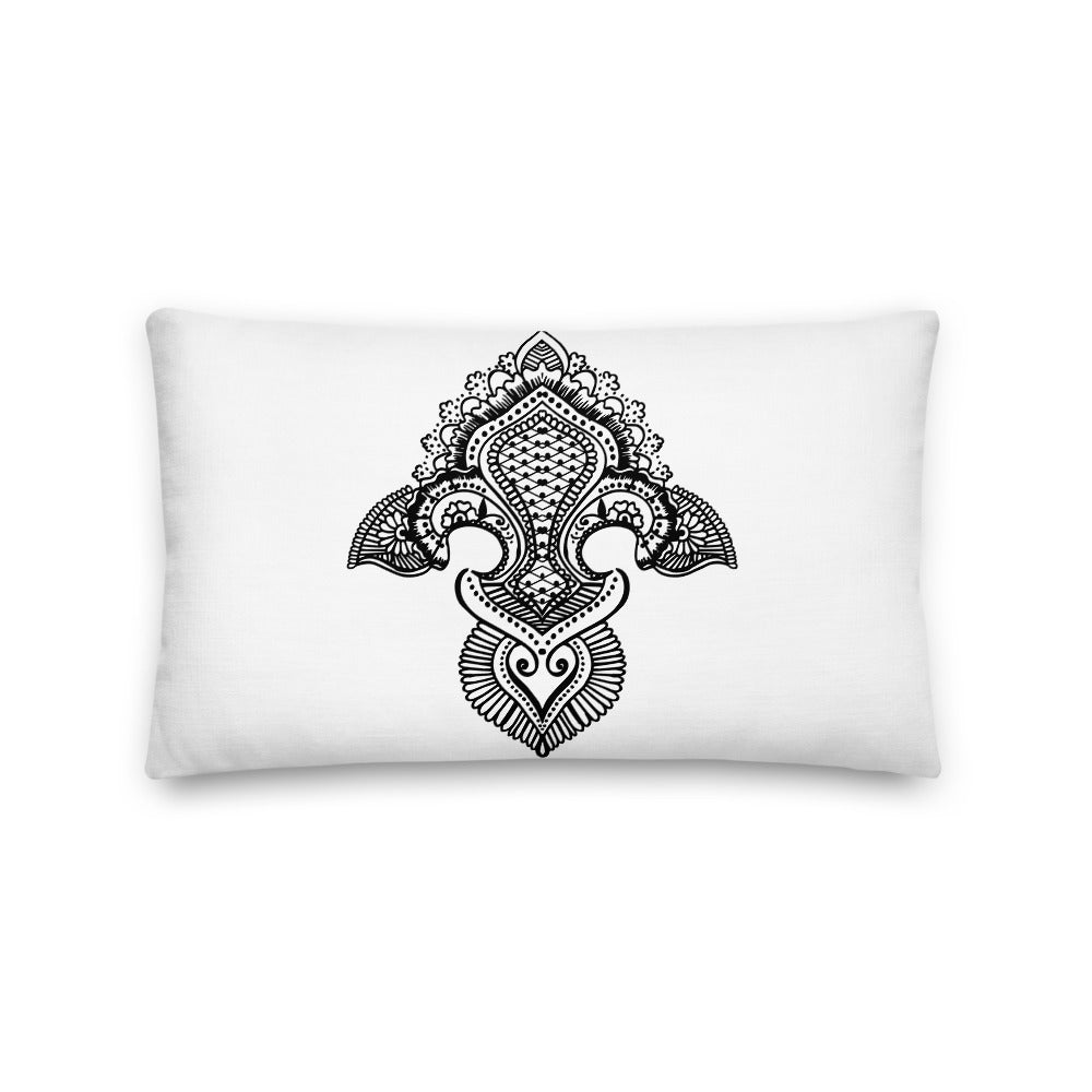 Fleur de lis print Premium Pillow