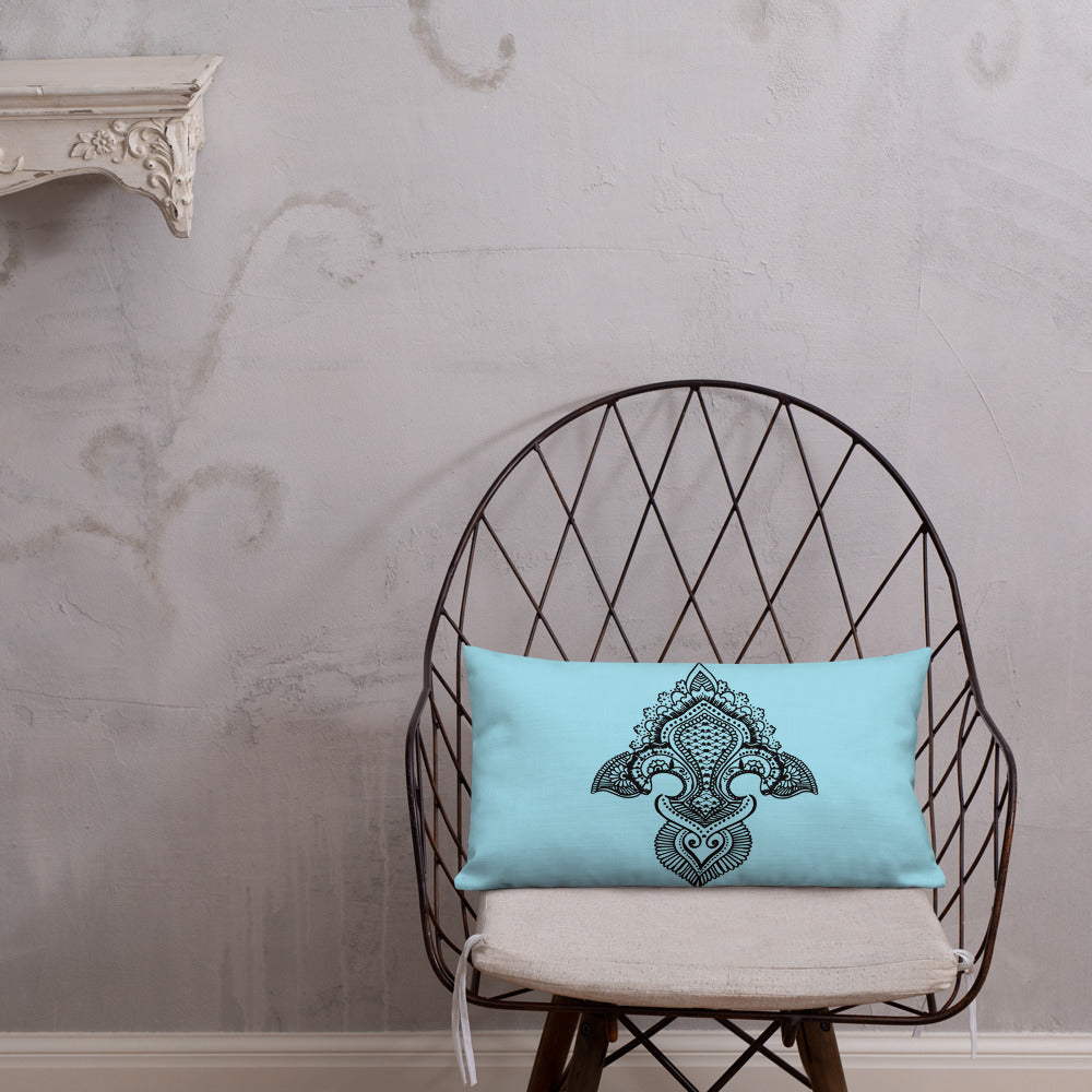 Fleur de lis print Premium Pillow g