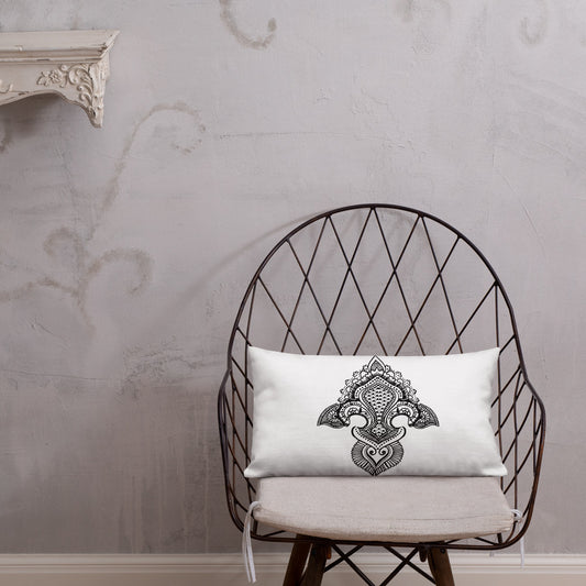 Fleur de lis print Premium Pillow