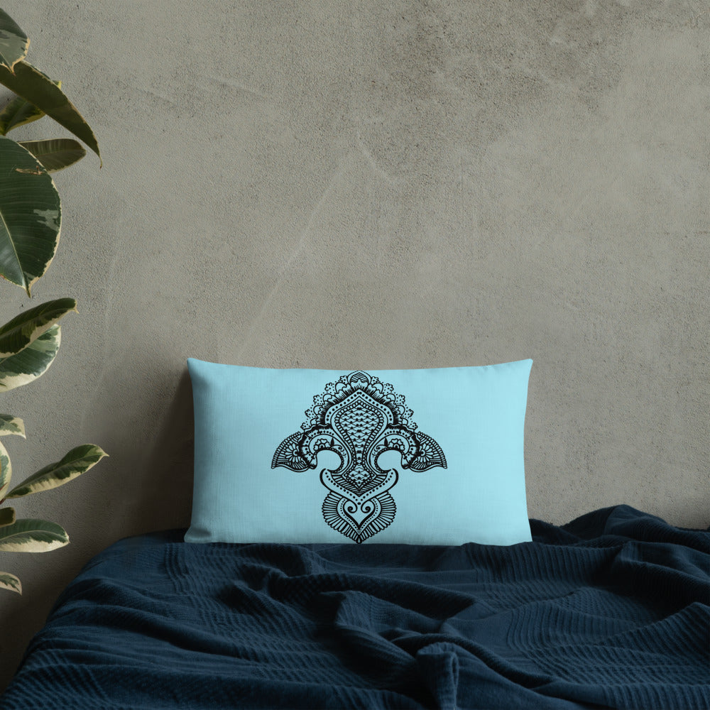 Fleur de lis print Premium Pillow g