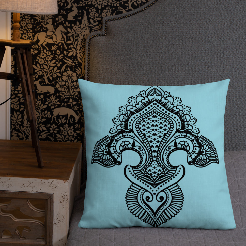 Fleur de lis print Premium Pillow g