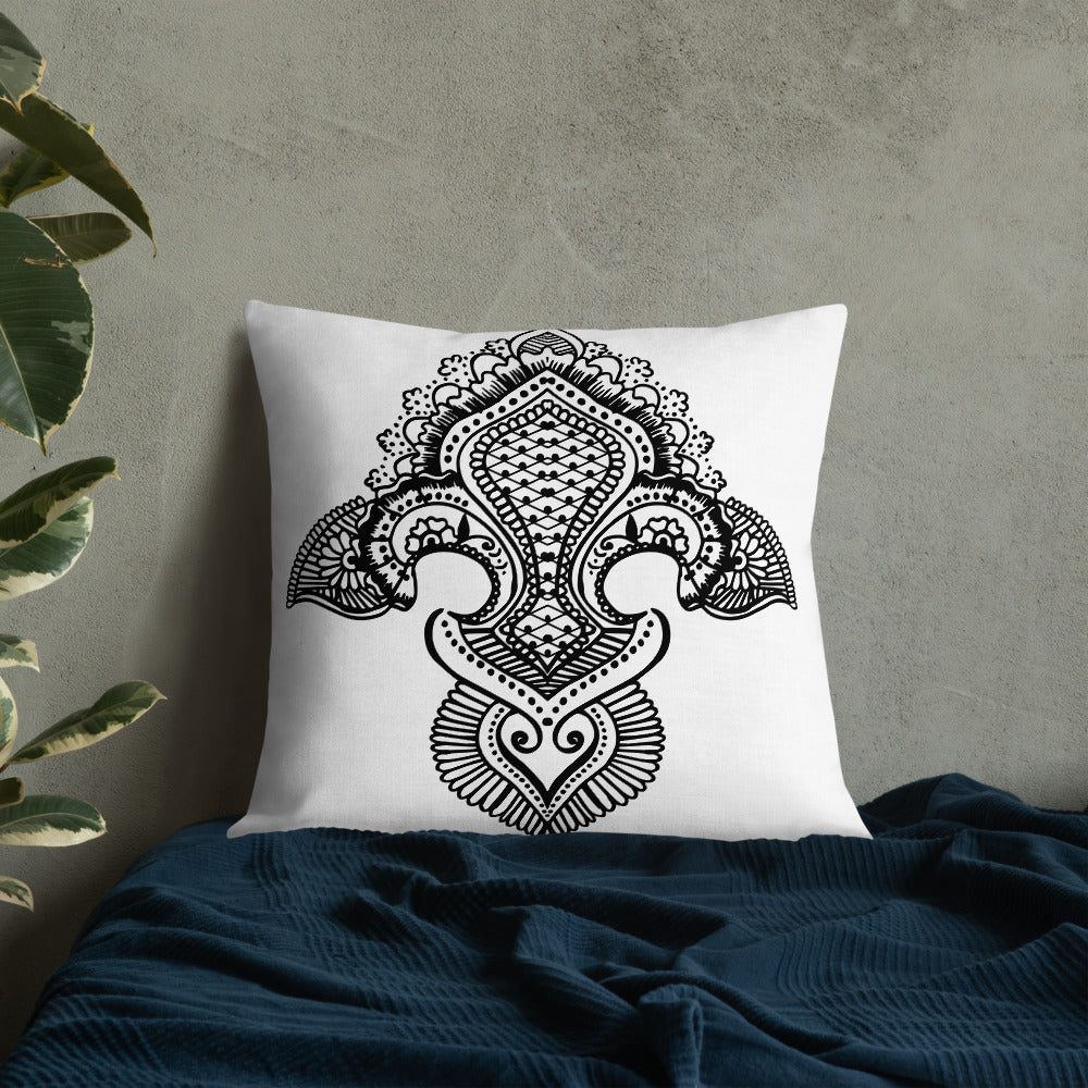 Fleur de lis print Premium Pillow