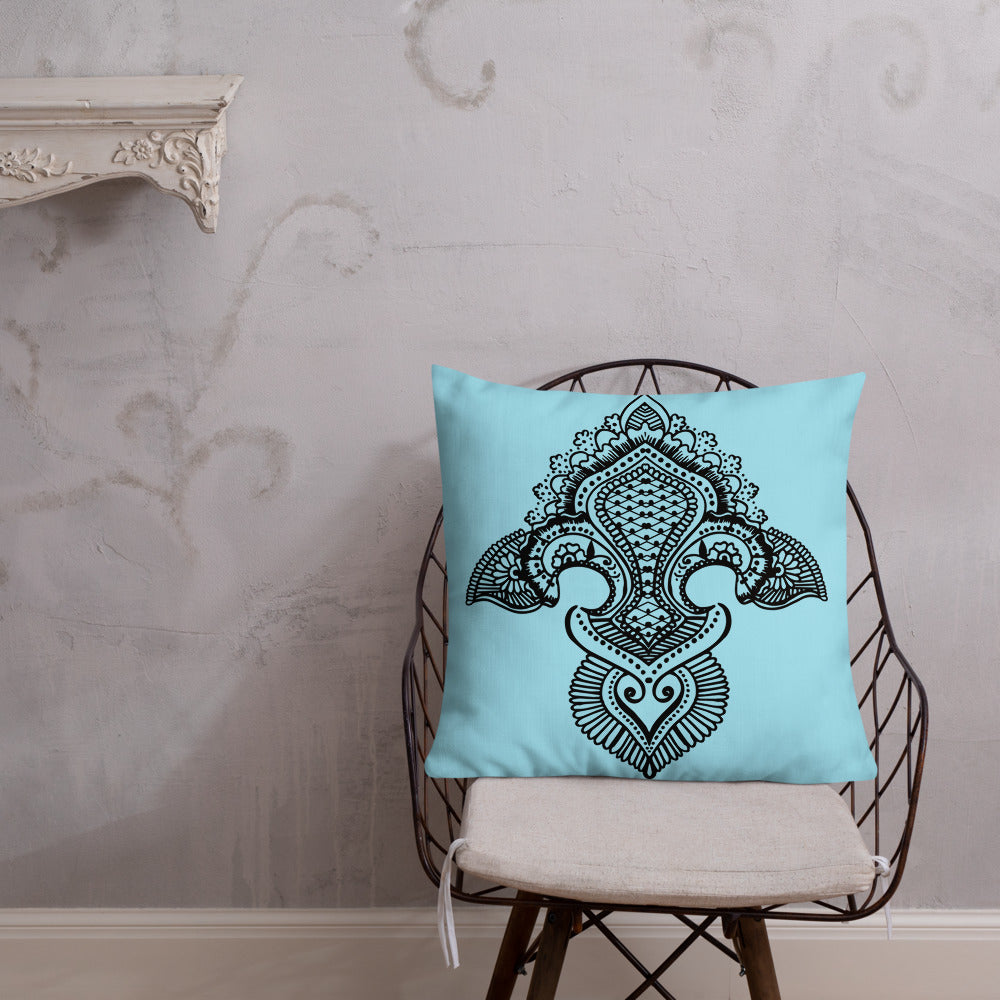 Fleur de lis print Premium Pillow g