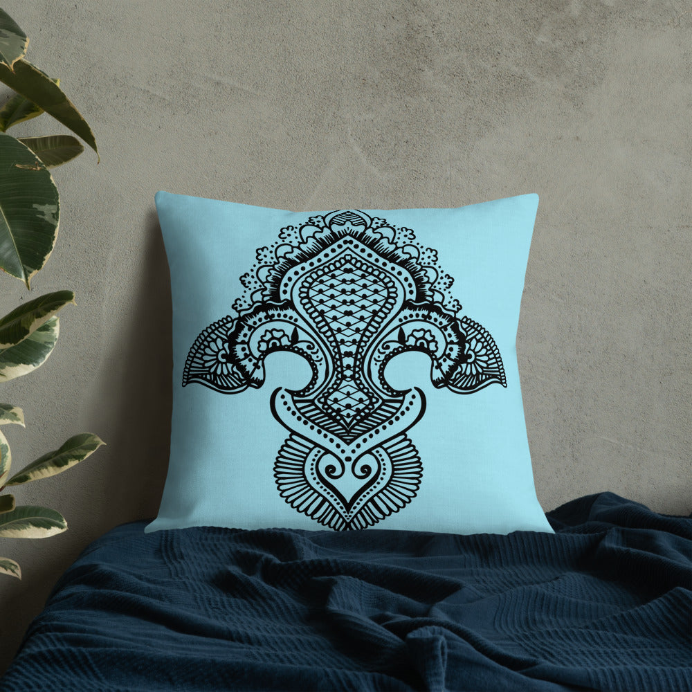 Fleur de lis print Premium Pillow g