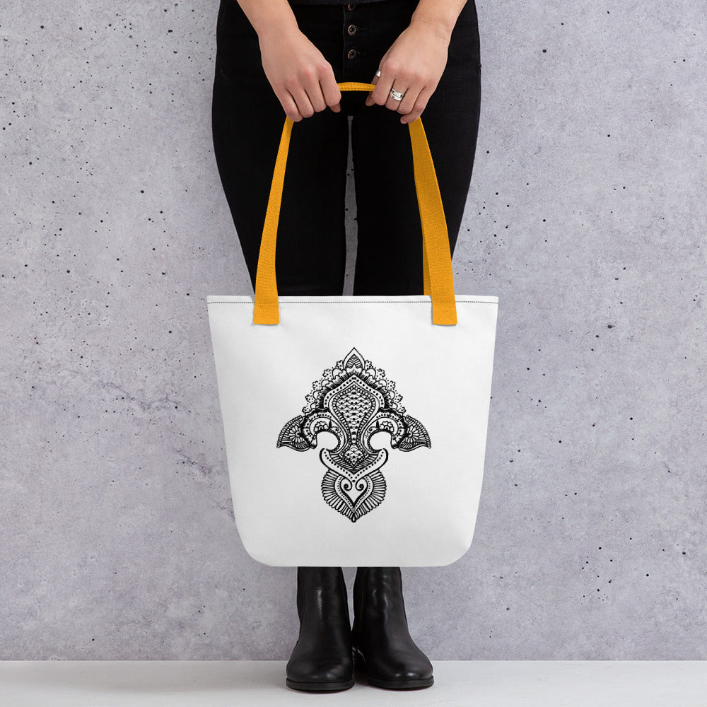 Fleur de lis print Tote bag