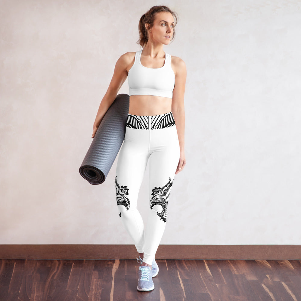 Tattoo Print Yoga Leggings