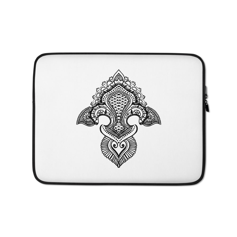 Fleur de lis print Laptop Sleeve