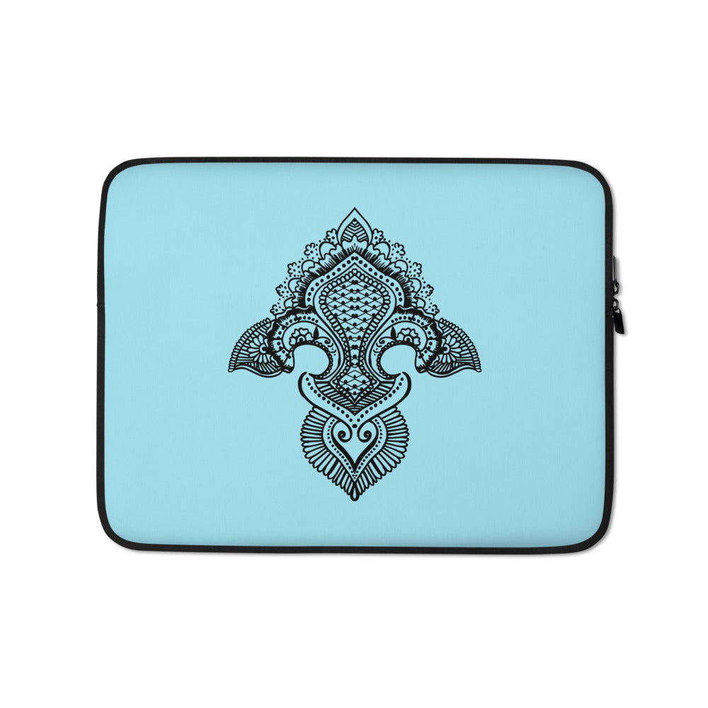 Fleur de lis print Laptop Sleeve G