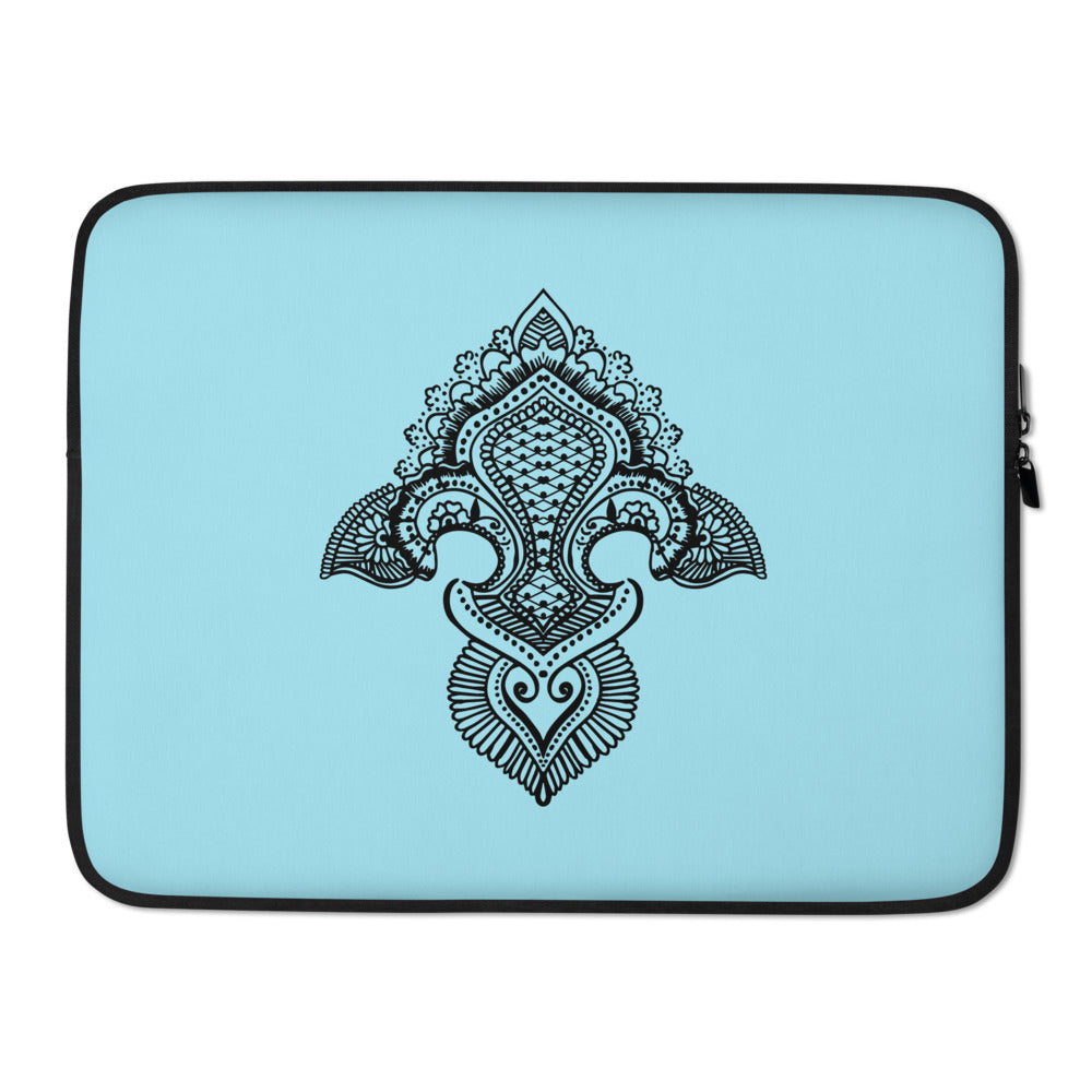 Fleur de lis print Laptop Sleeve G