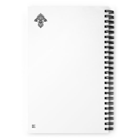 Fleur de lis print Spiral notebook