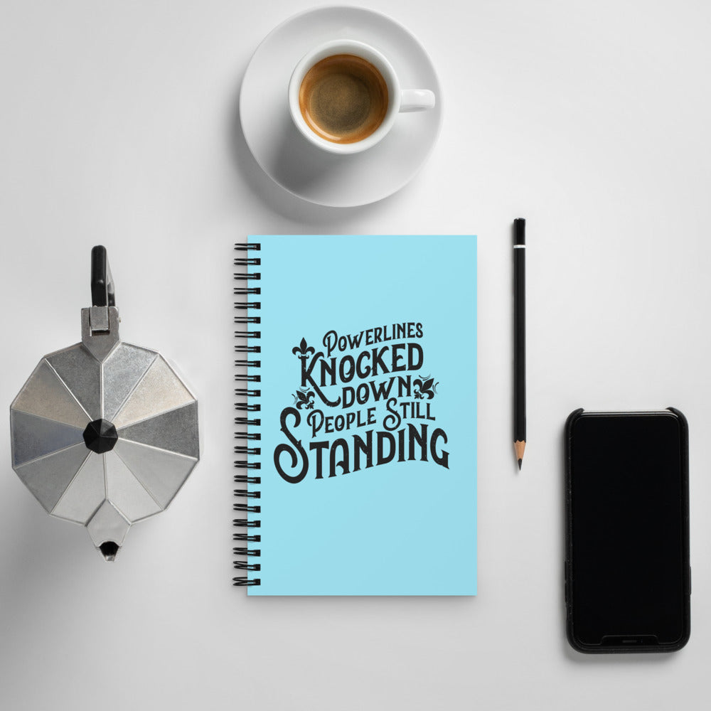 People Standing Spiral notebook