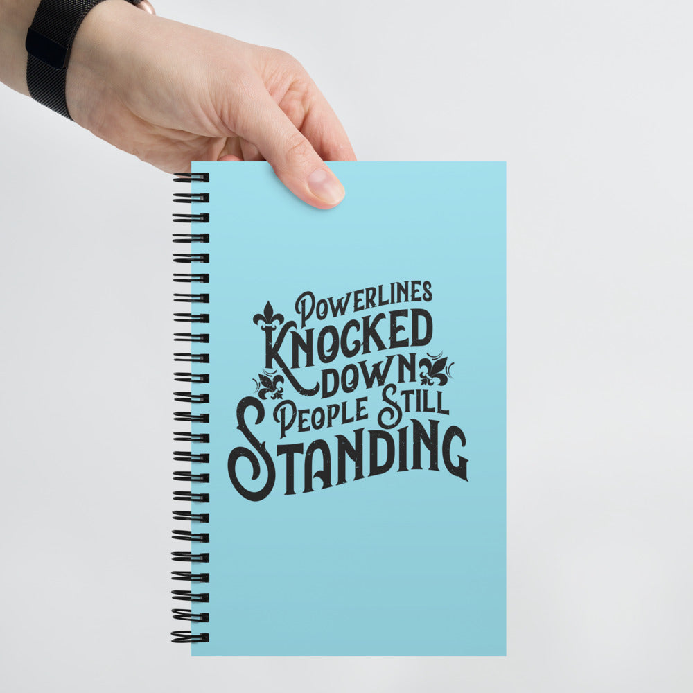 People Standing Spiral notebook