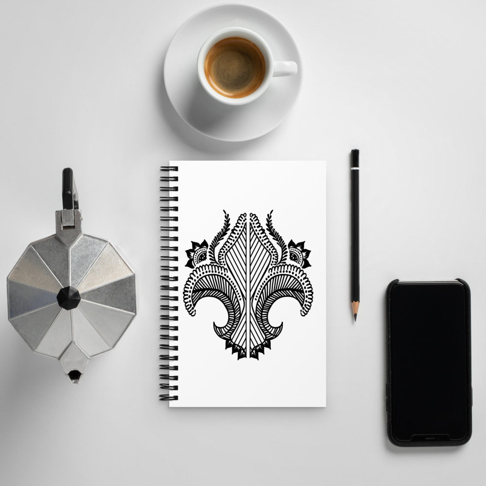 Tattoo Print Spiral notebook