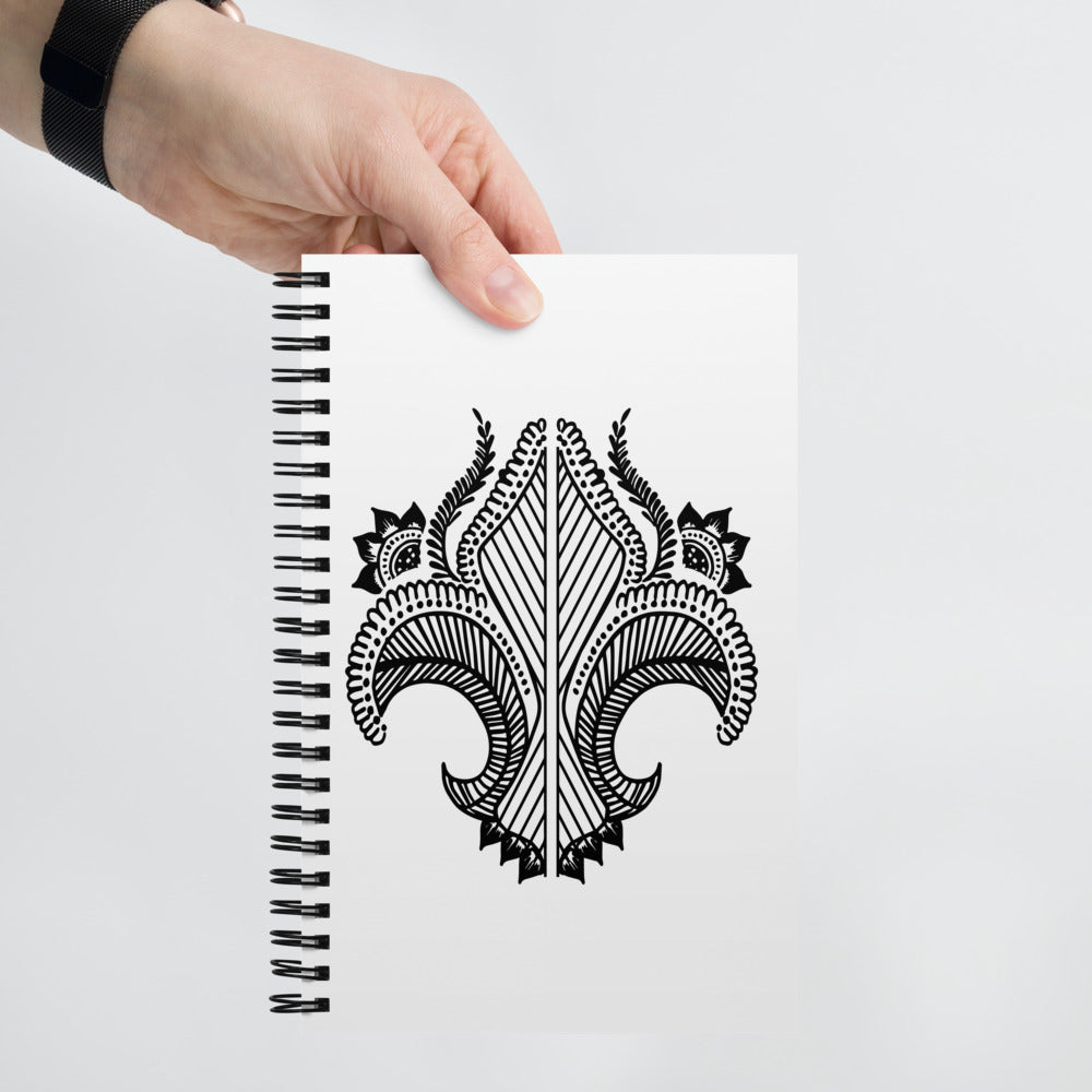 Tattoo Print Spiral notebook