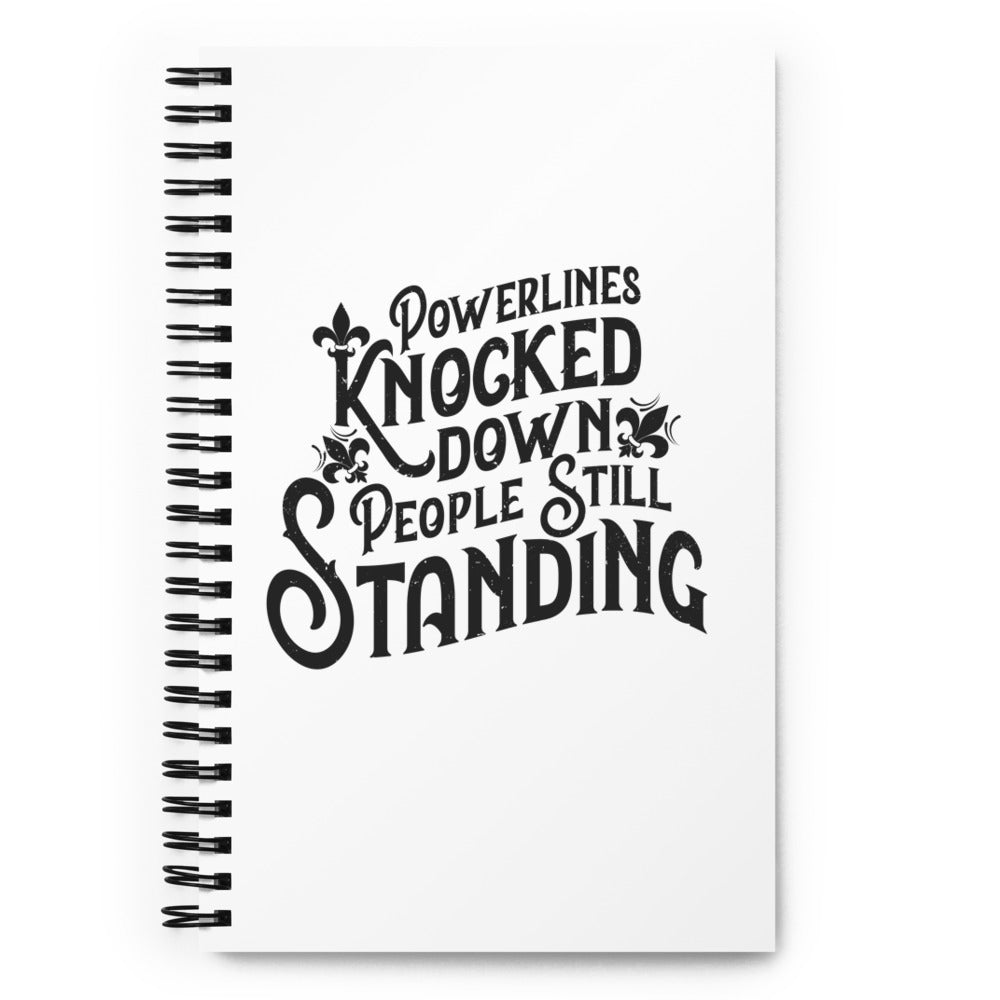 People Standing Spiral notebook