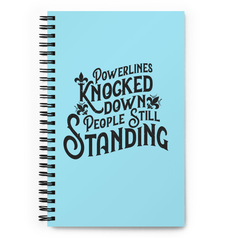 People Standing Spiral notebook