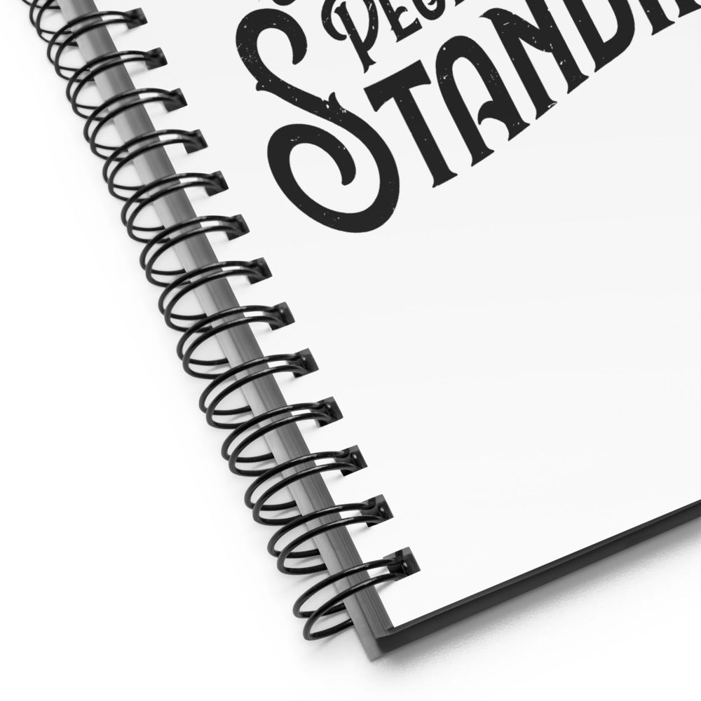 People Standing Spiral notebook