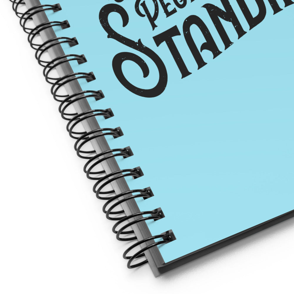 People Standing Spiral notebook