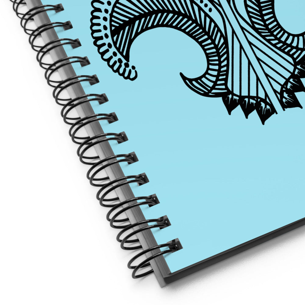 Tattoo Print Spiral notebook g