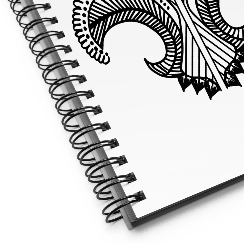 Tattoo Print Spiral notebook