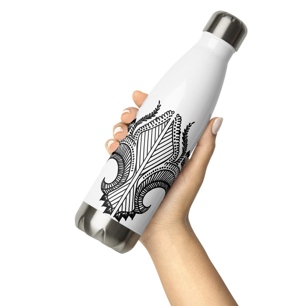 Tattoo Print Stainless Steel Water Bottle