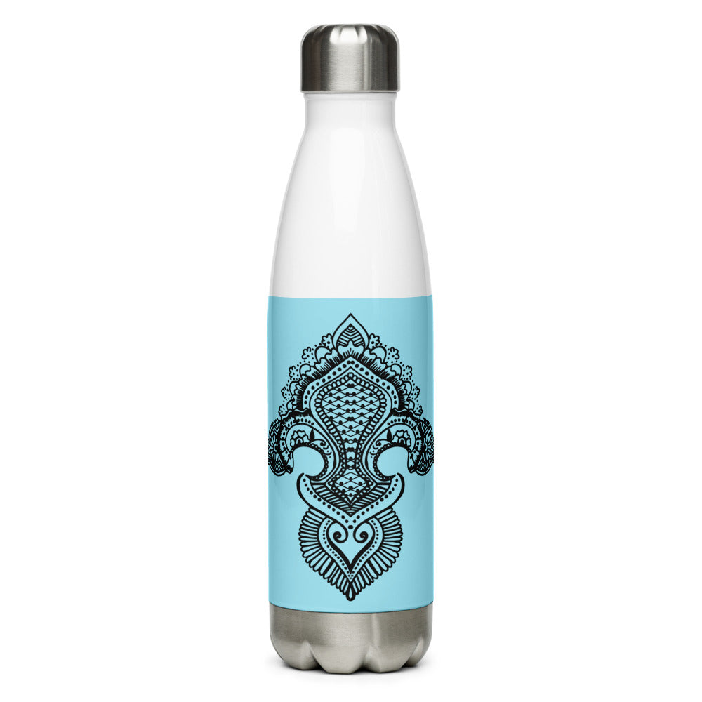 Fleur de lis print Stainless Steel Water Bottle g