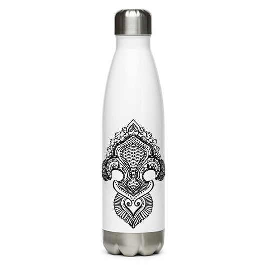 Fleur de lis print Stainless Steel Water Bottle