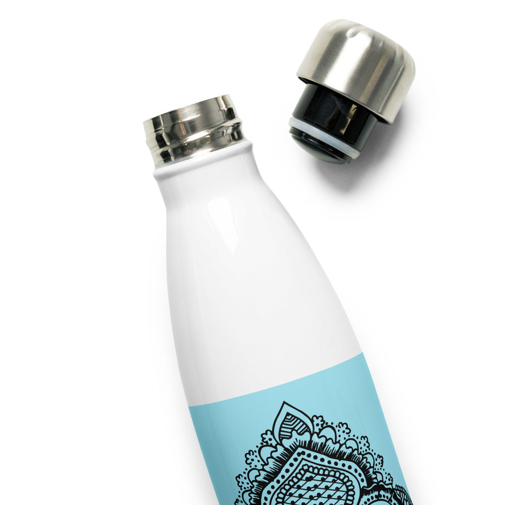 Fleur de lis print Stainless Steel Water Bottle g