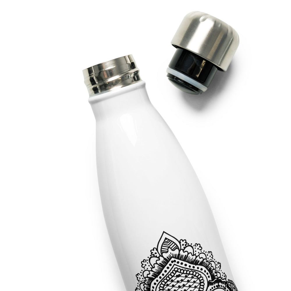 Fleur de lis print Stainless Steel Water Bottle