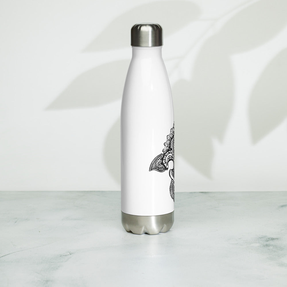 Fleur de lis print Stainless Steel Water Bottle