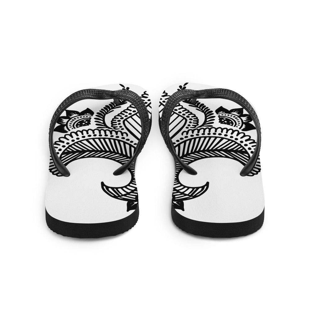 Tattoo Print Flip-Flops