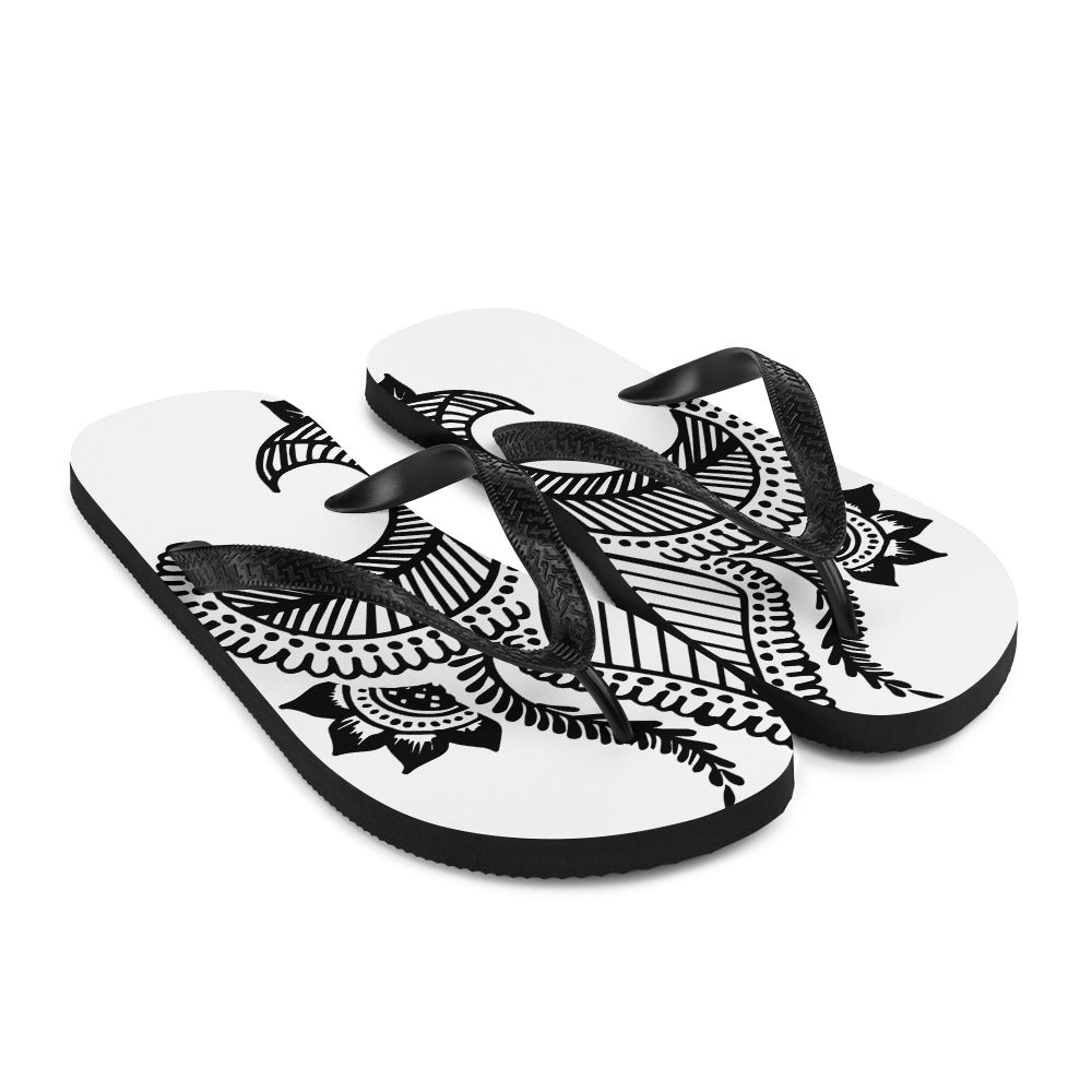 Tattoo Print Flip-Flops