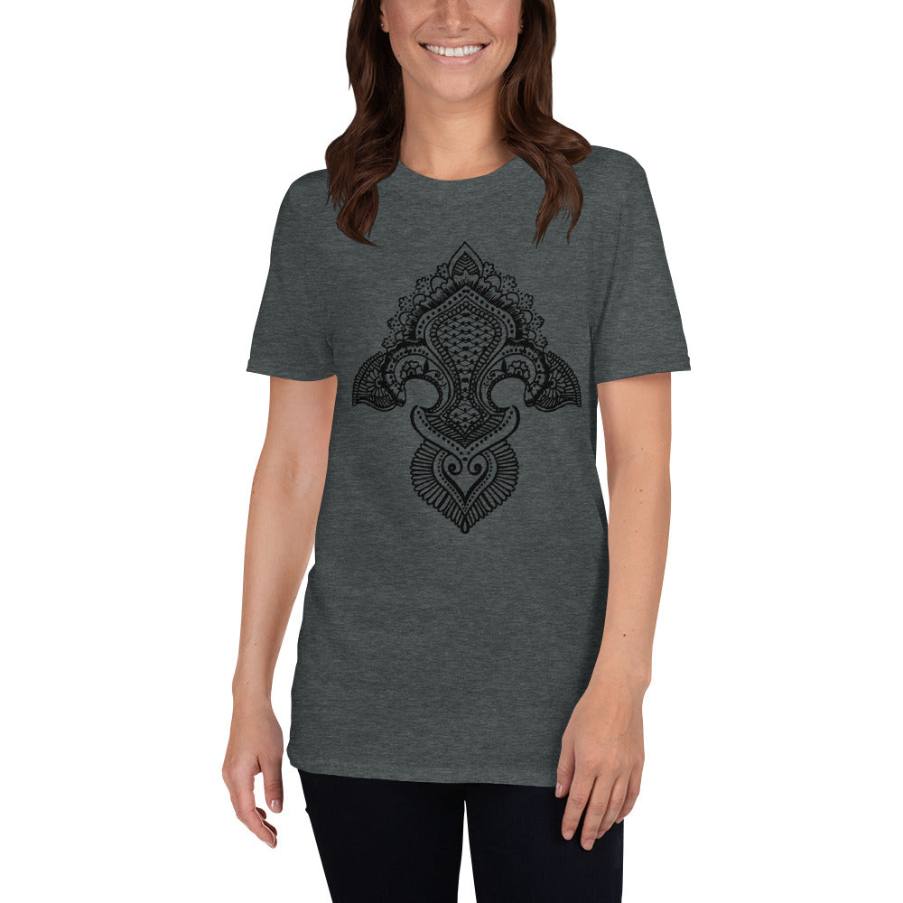 Fleur de lis print Short-Sleeve T-Shirt