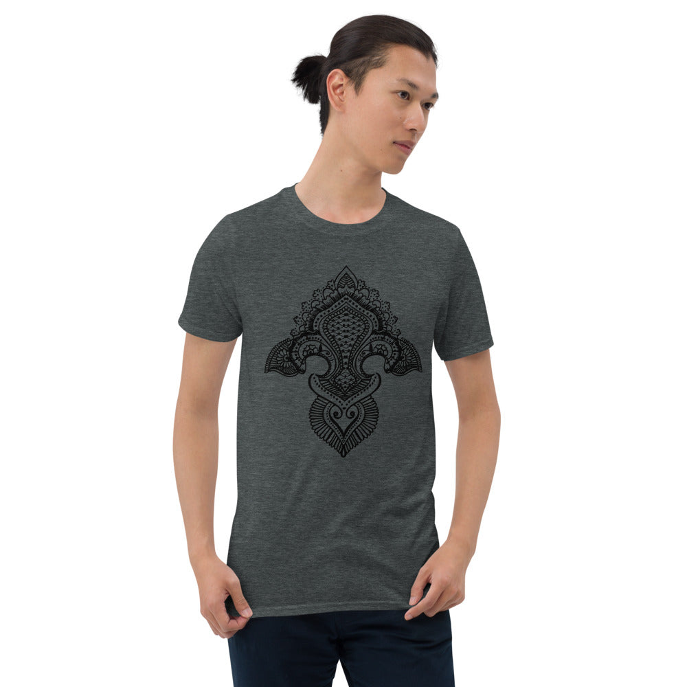 Fleur de lis print Short-Sleeve T-Shirt