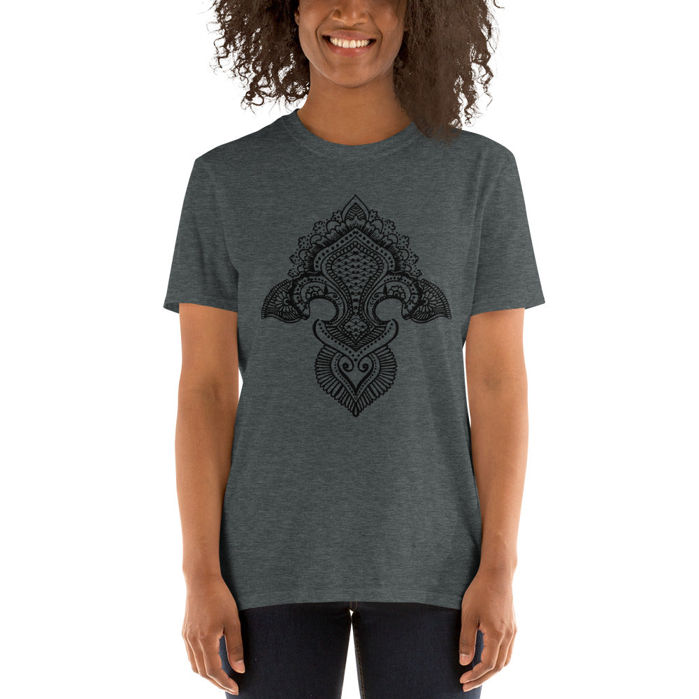 Fleur de lis print Short-Sleeve T-Shirt