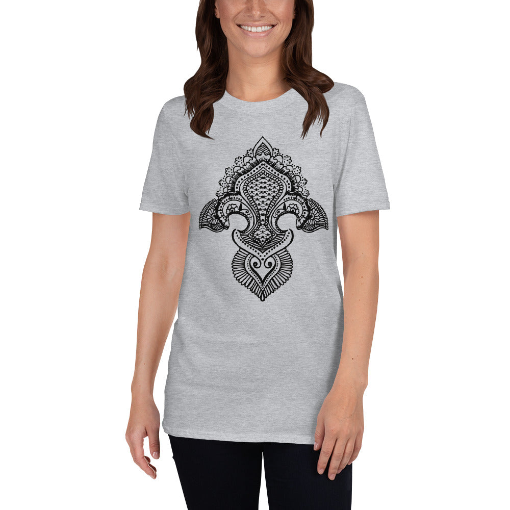 Fleur de lis print Short-Sleeve T-Shirt