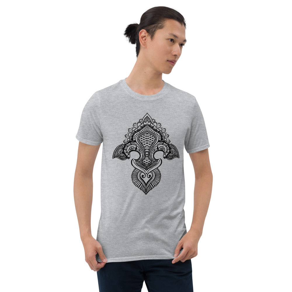 Fleur de lis print Short-Sleeve T-Shirt