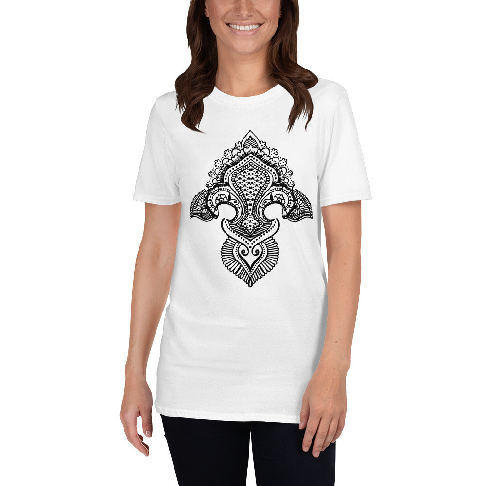 Fleur de lis print Short-Sleeve T-Shirt