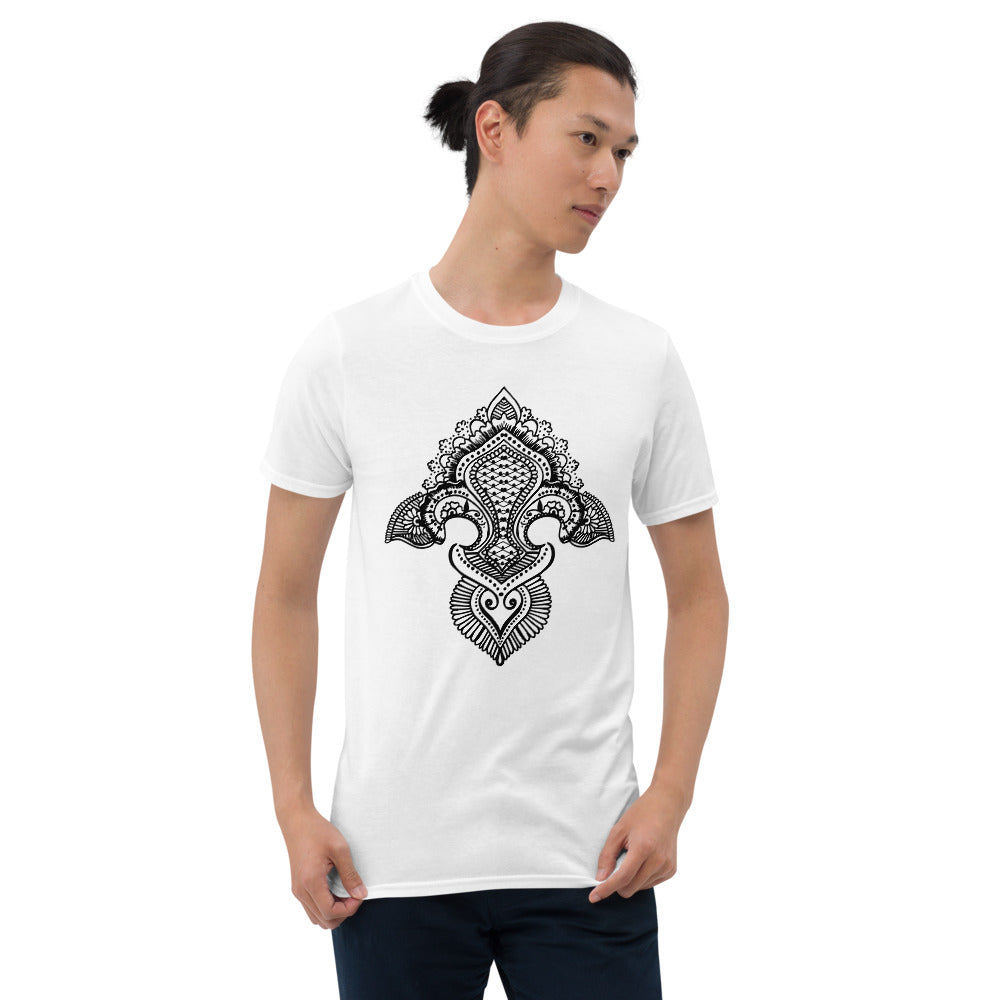 Fleur de lis print Short-Sleeve T-Shirt