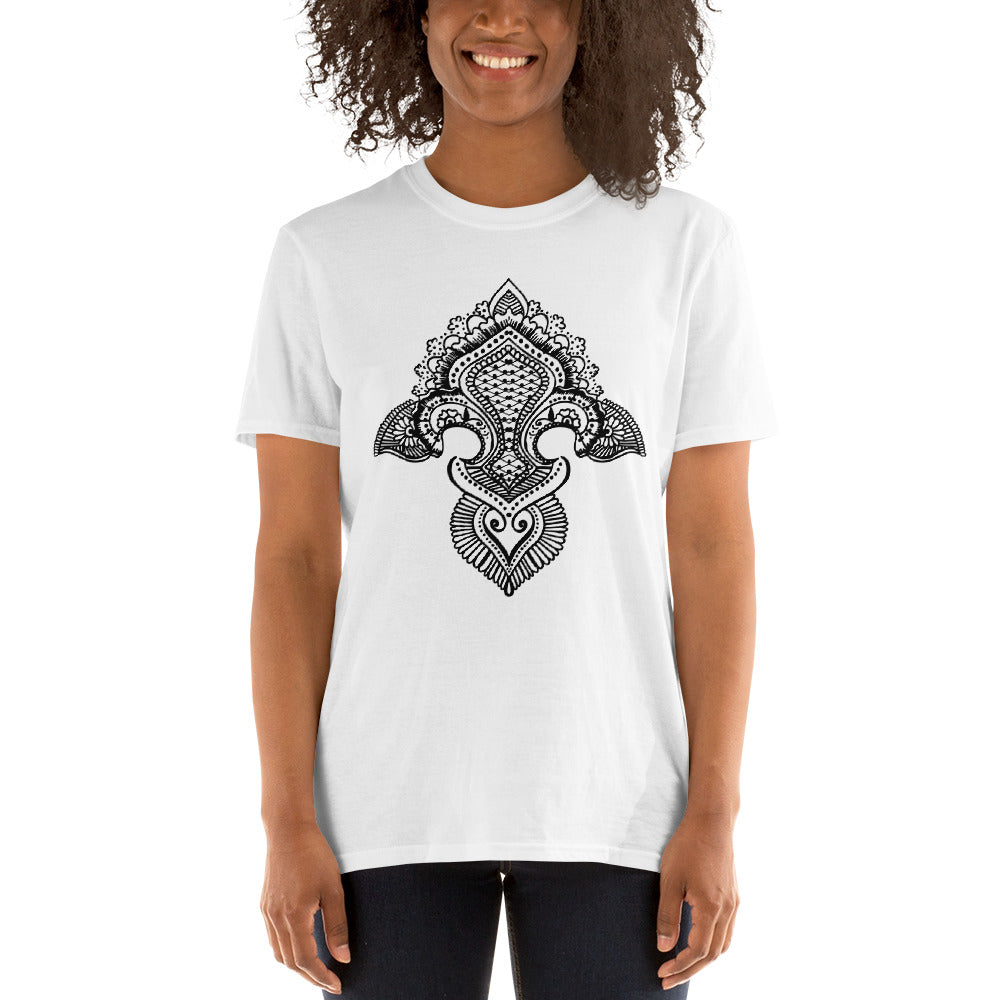 Fleur de lis print Short-Sleeve T-Shirt