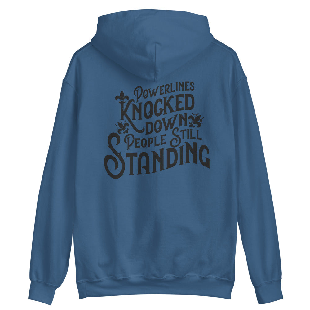 People Standing Hoodie Back Print