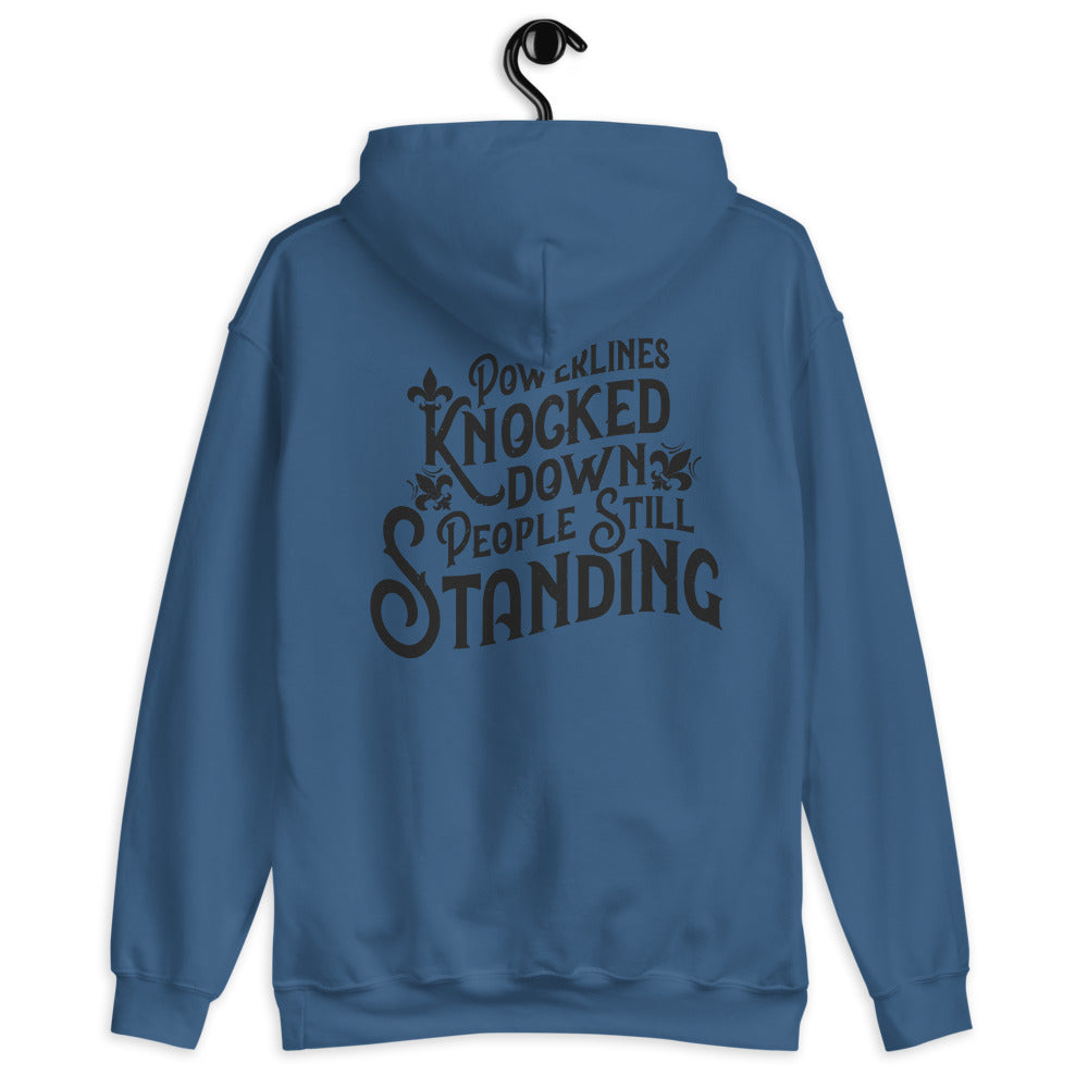 People Standing Hoodie Back Print