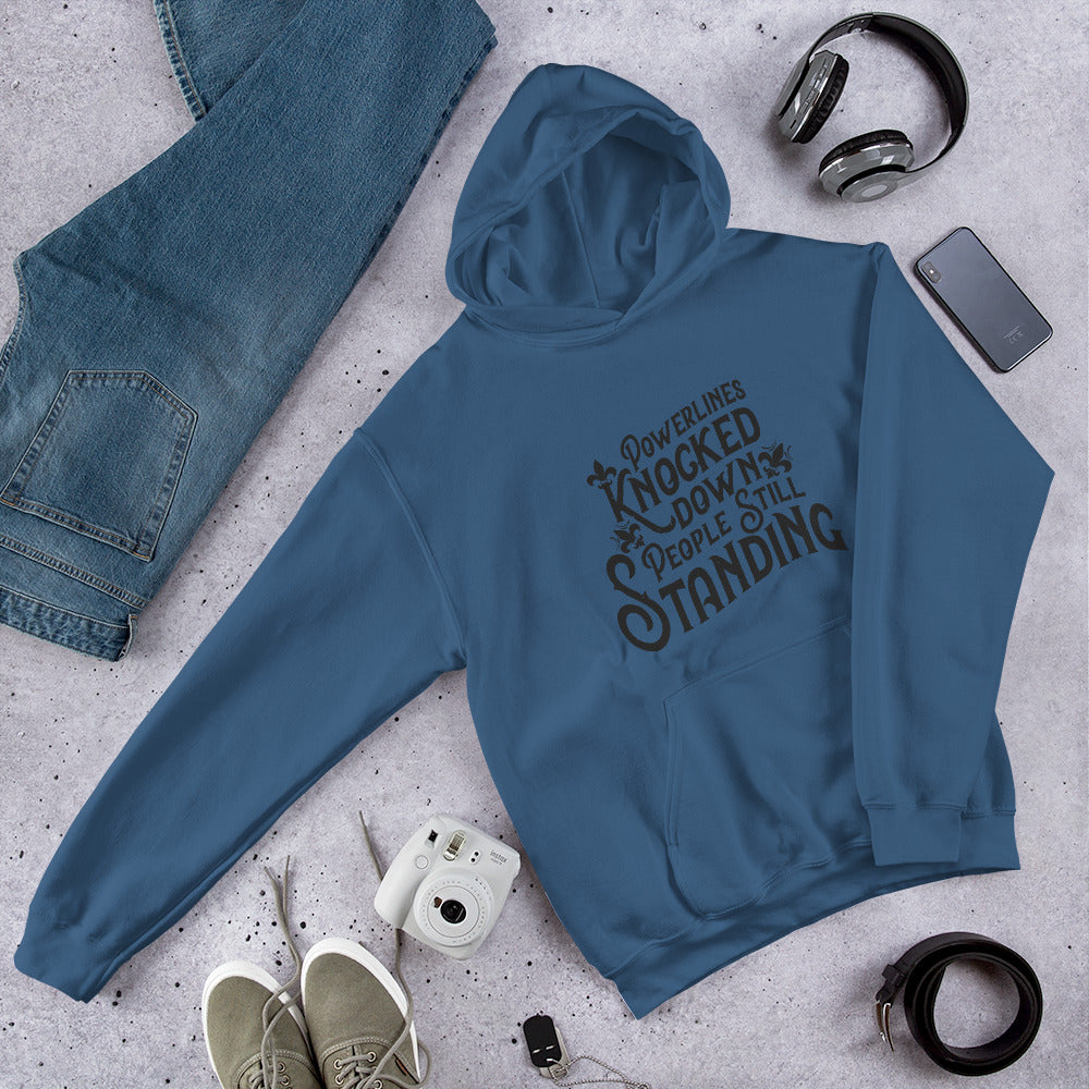 People Standing Hoodie Front Print