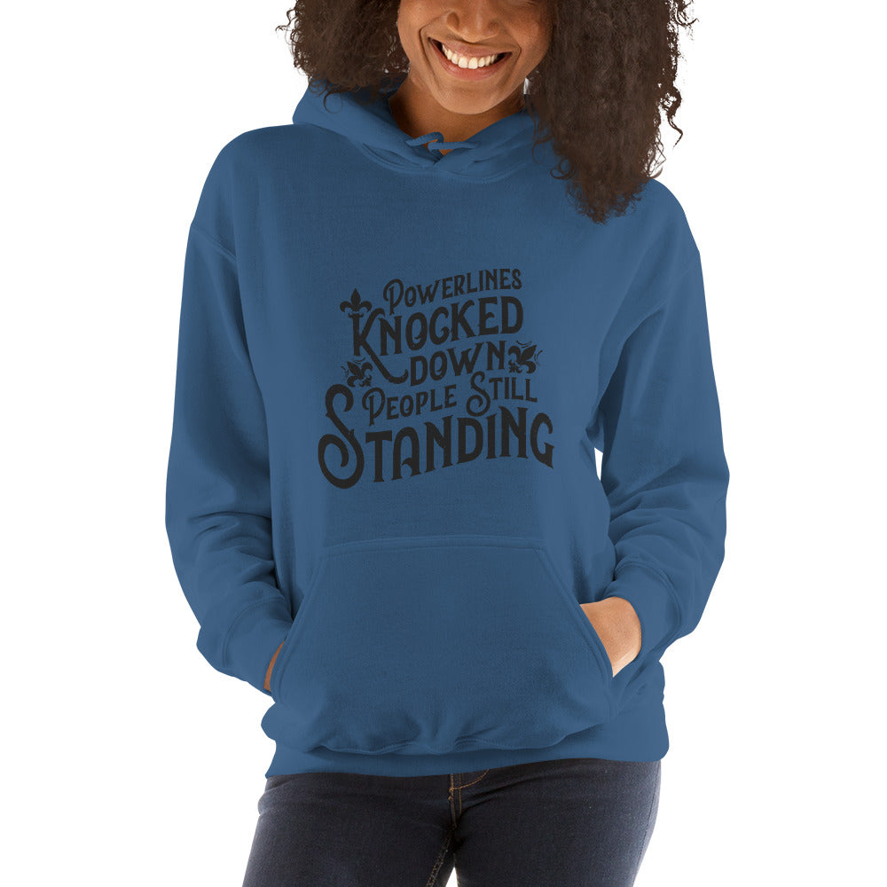 People Standing Hoodie Front Print